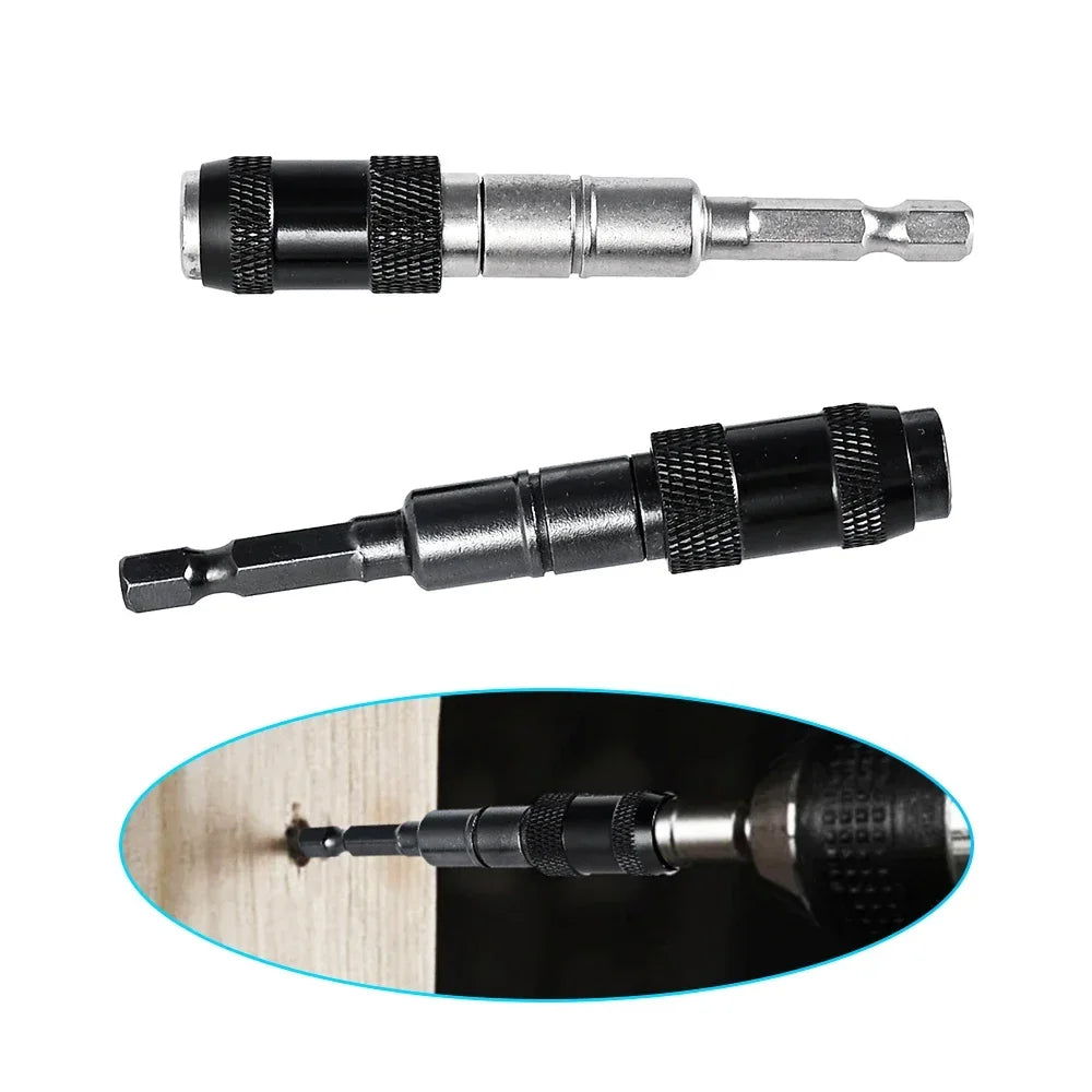 1pc Drill Bit Holder Magnetic Swiveling Bit Tip Holder Set Drill Bit Extension Pivot 1/4 Inch Hex Quick Release Pivoting Screwd