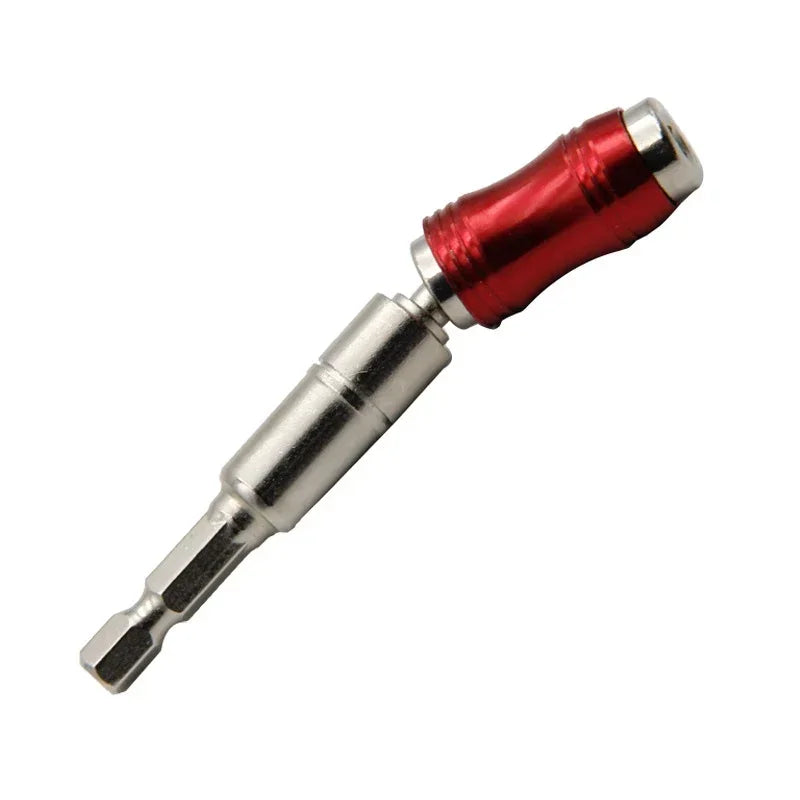 1pc Drill Bit Holder Magnetic Swiveling Bit Tip Holder Set Drill Bit Extension Pivot 1/4 Inch Hex Quick Release Pivoting Screwd
