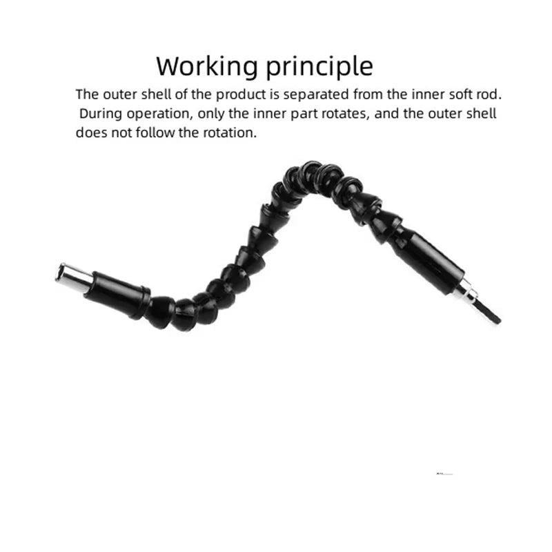 Electric Drill Screwdriver Bit Multifunctional Universal Snake flexible Hose Cardan Shaft Connection Soft Extension Rod Link