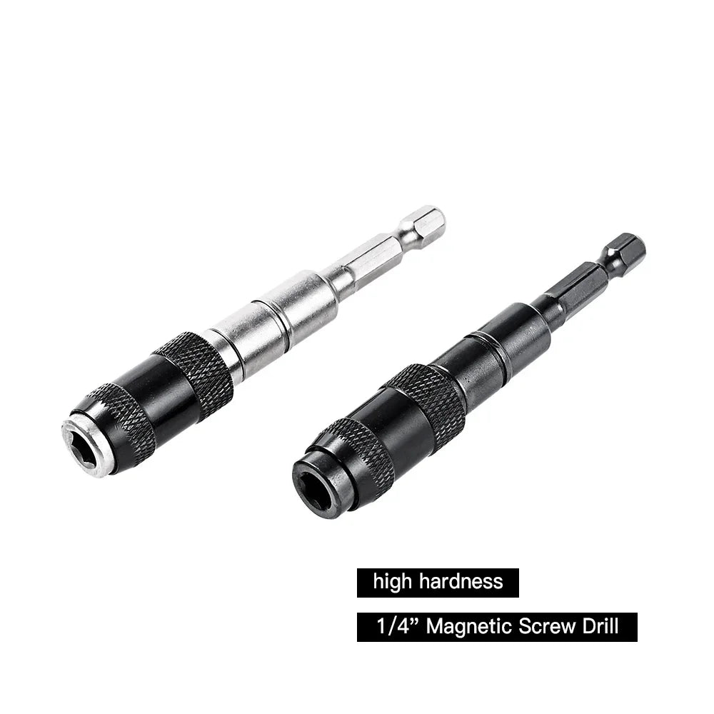1pc Drill Bit Holder Magnetic Swiveling Bit Tip Holder Set Drill Bit Extension Pivot 1/4 Inch Hex Quick Release Pivoting Screwd